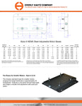 NEMA 143T Adjustable Base