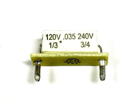 Resistor for KB Drives: 0.035 Ohms (9840)